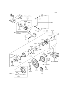 EX250 (ABS) スタータモータ