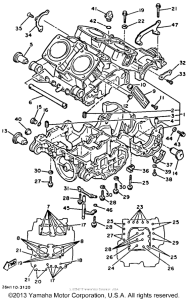 XVZ12TK Crankcase cylinder