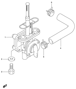 GZ250 Топливный кран