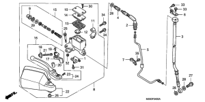 XRV650 Fr. brake master cylinder