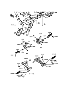EX250 (ABS) フットレスト