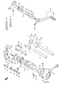 GSX-R1100 Переключение передач