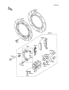 ZX600 Передний тормоз