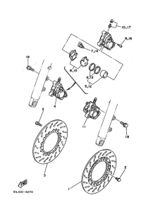 RZ350RR ﾌﾛﾝﾄﾌﾞﾚｰｷｷﾔﾘﾊﾟ