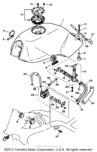 SRX600SC Топливный бак