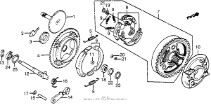 TG50 Oil pump driveshaft + clutch + parking shaft