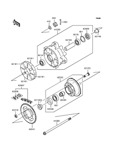 KL110 Заднее колесо и цепь