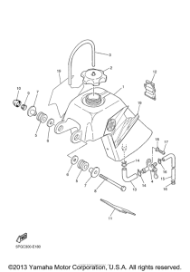 PW50V Топливный бак