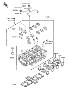 ZX600 Головка цилиндров