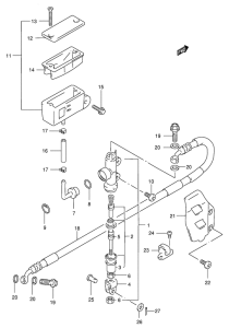 RM250 Задний тормозной цилиндр