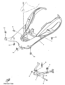 YN50R Stand. footrest