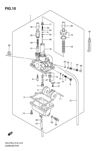 DR-Z70 Carburetor assy