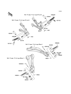 ZX600 Подножки