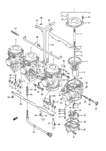 GSF400 Carburetor assy