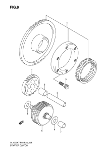 DL1000 Муфта стартера