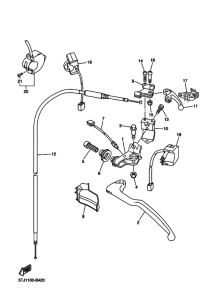 WR250F Interruptor  manillar&palanc