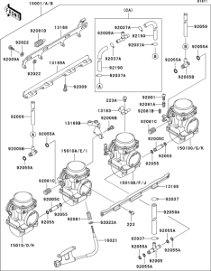 ZR1100 Carburetor(1 / 2)(-026547)