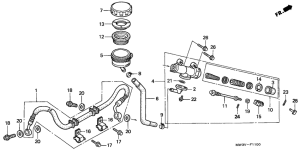 CB750F Задний тормозной цилиндр