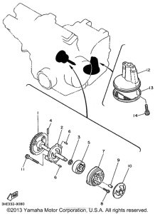 FZR600RL Масляный насос