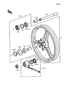EX400 Переднее колесо