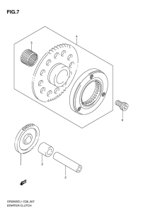 DR200 Муфта стартера