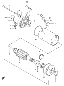 GS125 Стартерный мотор
