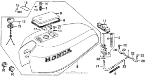 CJ360 Топливный бак