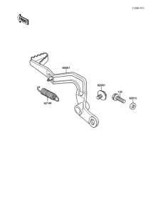  Педаль тормоза