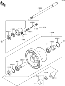  Переднее колесо