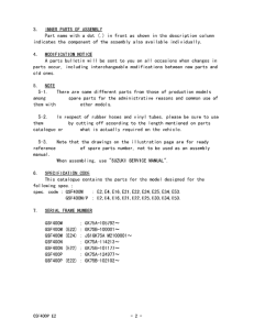 GSF400 Catalog preface