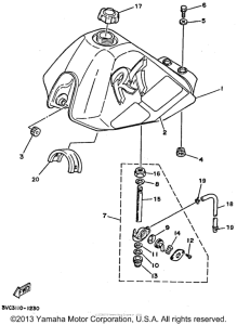 RT180E Топливный бак