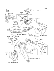 ER650 Taillight unit ass`y