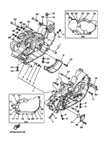 XV1700PC XV17PCV Картер двигателя