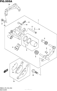 RM85L Задний суппорт