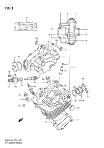 GN125 Головка цилиндров