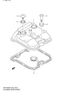 DR-Z400 Крышка головки цилиндров