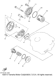TW200N Масляный насос