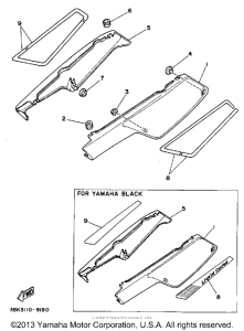 DT50W Боковые обтекатели