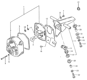TS125 Задний комбинированный сигнал