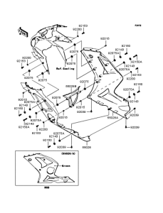 ZX600 Обтекатель нижний