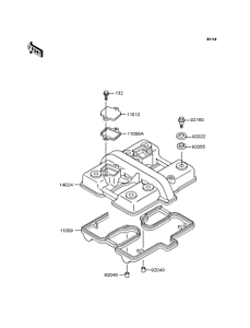 EX400 Крышка головки цилиндров