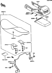ZX550 Seat(zx550-a3 / a4 / a5)