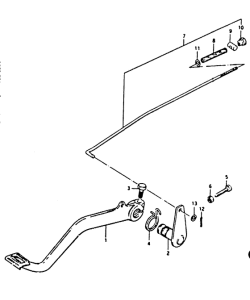 TS125 Передний суппорт