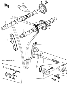 KZ750 Camshafts / chain / tensioner