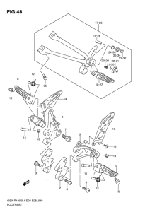 GSX-R1000 Подножки