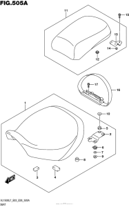 VL1500T Сиденье