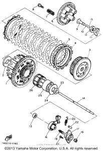 FZR400A Сцепление