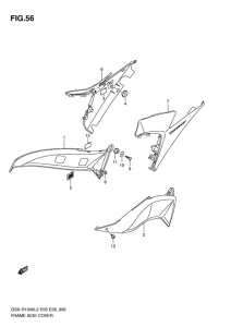 GSX-R1000 Frame side cover