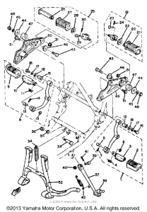 XS850G Подножки