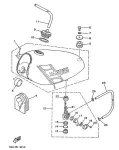 TY125 Rpservoir a carburant